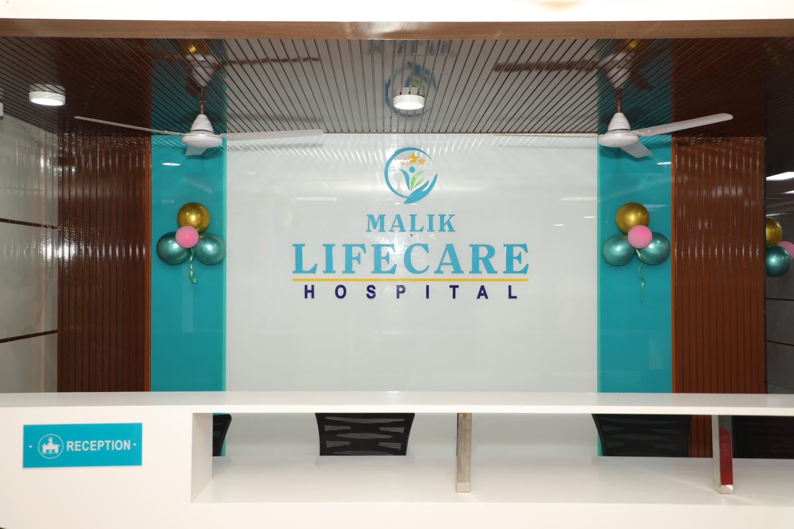 Malik Life Care Hospital reception area